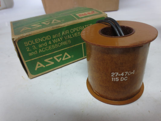 ASCO 27-470-1 SOLENOID VALVE COIL 115V / NEW SURPLUS0