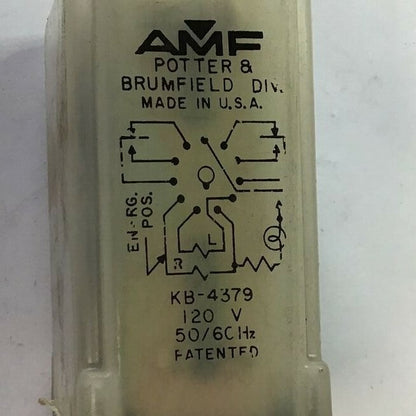 POTTER & BRUMFIELD KB-4379 RELAY 120V 50/60HZ1