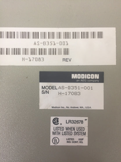 AEG MODICON AS-B351-001 INPUT MODULE 115VAC1