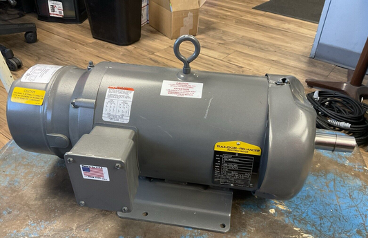 BALDOR BM3707 MOTOR 5HP 208-230/460V 14.2-13.6/6.8A 1745RPM 3PH 105606100DQF REV0