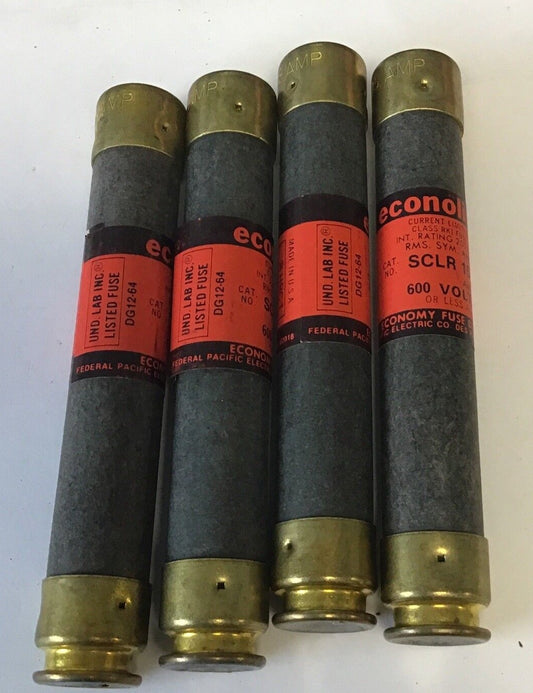 ECONOMY SCLR 15 FUSE 600VAC 15AMP CLASS RK1 CURRENT LIMITING ***LOTOF4***0