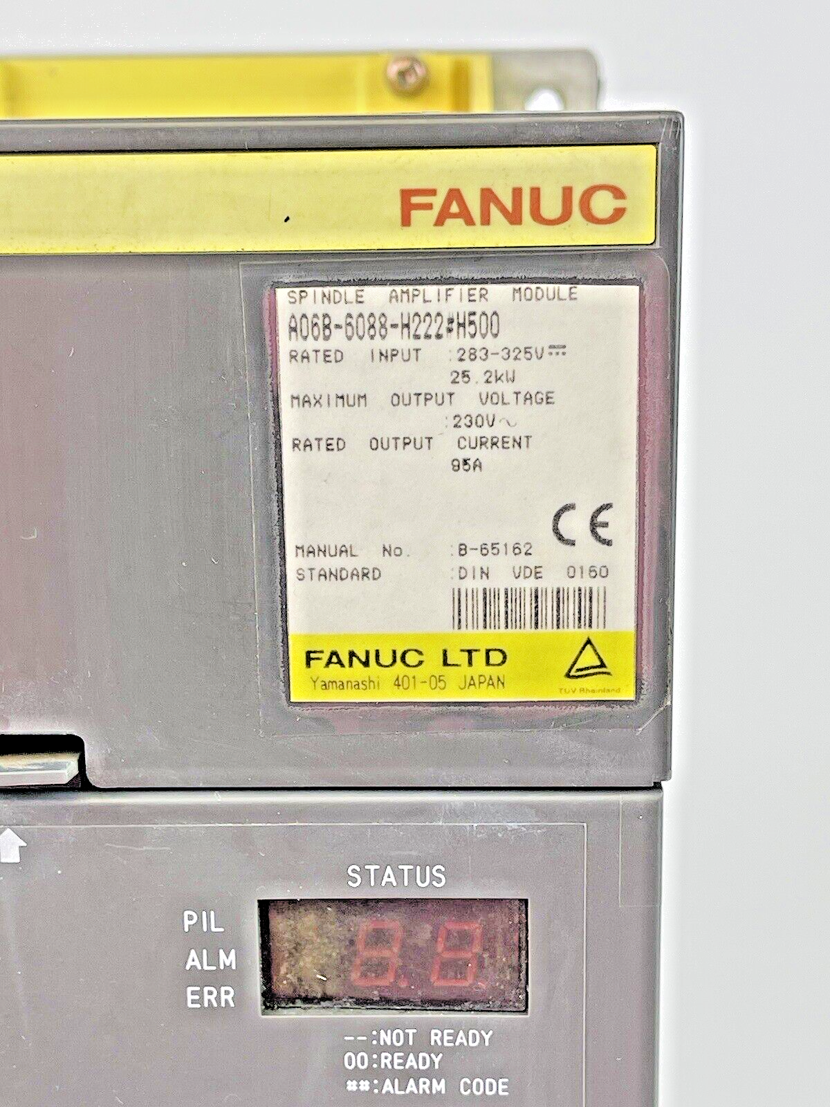FANUC - A06B-6088-H222#H500 -SPINDLE AMPLIFIER MODULE SPM-22 DRIVE - 230 VAC,95A1