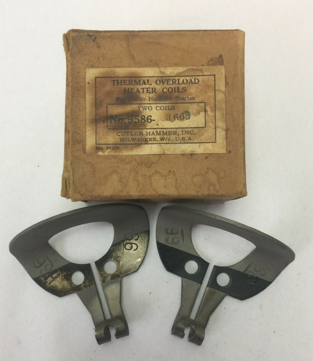 CUTLER HAMMER 9586-H66B THERMAL OVERLOAD HEATER COILS FOR CUTLER HAMMER STARTER0