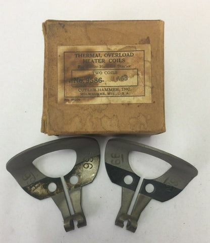 CUTLER HAMMER 9586-H66B THERMAL OVERLOAD HEATER COILS FOR CUTLER HAMMER STARTER0
