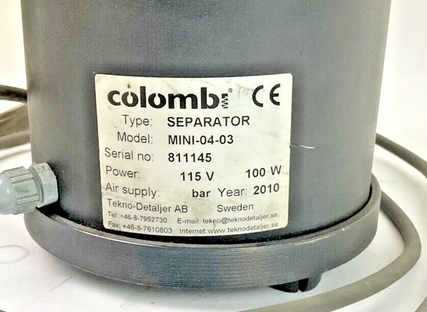 COLOMBI MINI-04-03 SEPARATOR 115V 100W1