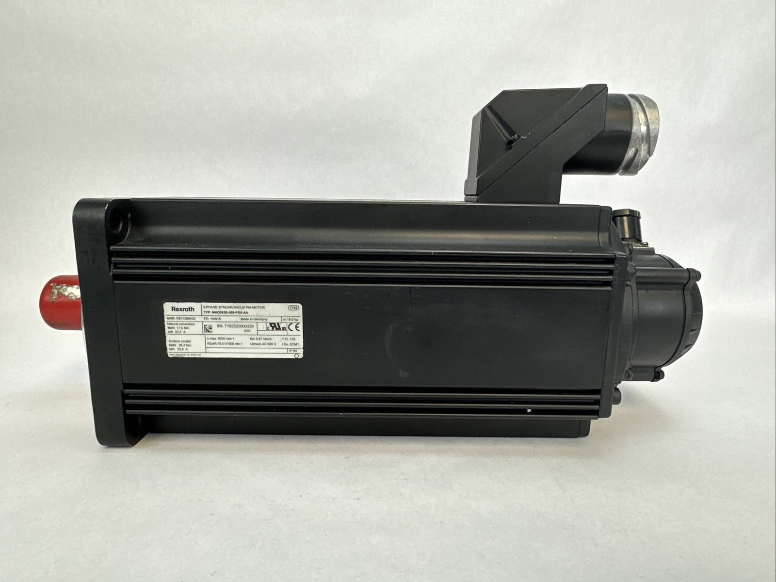 REXROTH MHD093B-058-PG0-AA 3-PHASE SYNCHRONOUS PM-MOTOR AC 600 V0