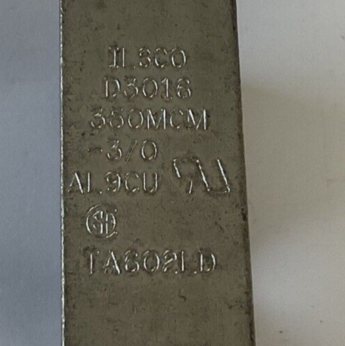 ILSCO D3016 LUG 350MCM -3/0 AL9CU NO LUG SCREWS1