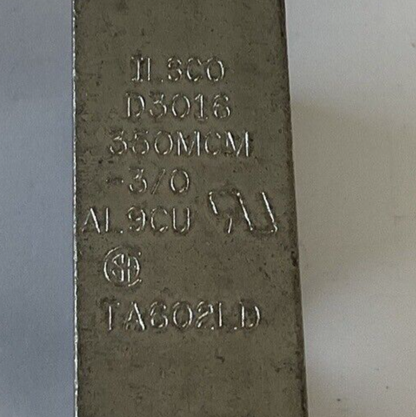 ILSCO D3016 LUG 350MCM -3/0 AL9CU NO LUG SCREWS1