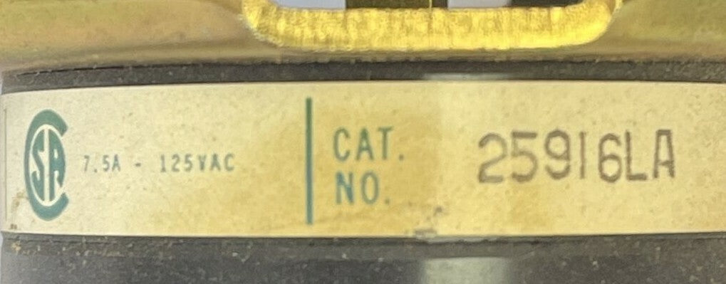 ELECTRO SWITCH CORP 25916LA ROTARY SELECTOR SWITCH 7.5A 125VAC SERIES 251