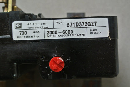 CUTLER-HAMMER HMD3700T THERMAL ADJ. TRIP UNIT - 700A, 3-POLE 371D373G27 4