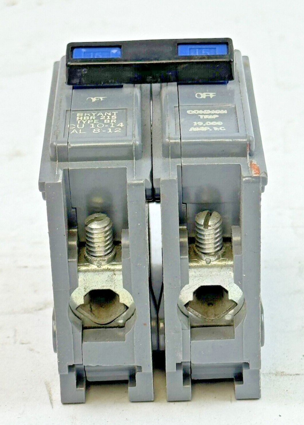 BRYANT *BOX OF 5* - HBR215 - COMMON TRIP CIRCUIT BREAKERS - 2 POLE/15 A/240 VAC10