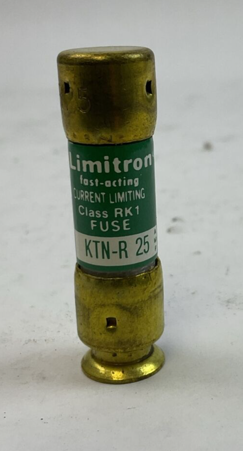 BUSS LIMITRON KTN-R 25 FAST ACTING FUSE 25AMP 250VAC CLASS RK 1 (LOT OF 8)1