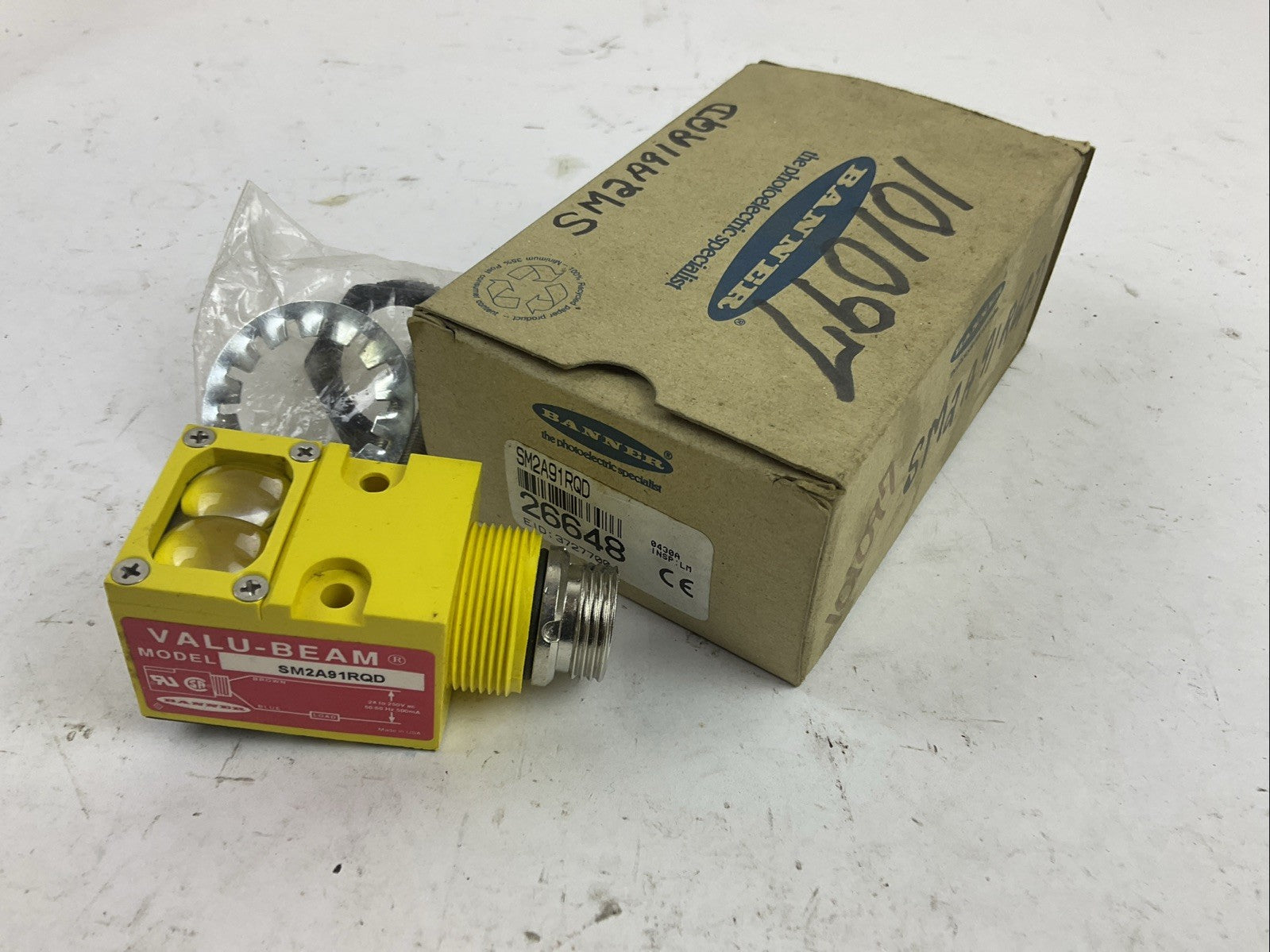 BANNER SM2A91RQD 24-250VAC PHOTOELECTRIC SENSOR0