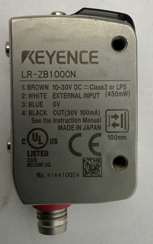 KEYENCE LR-ZB100CN LASER SENSOR 10-30VDC1