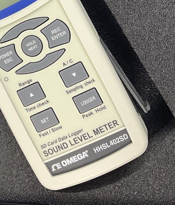 OMEGA HHSL402SD DATA LOGGING METER W/SD CARD SOUND LEVEL METER5