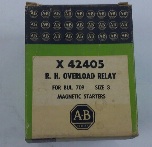 NEW ALLEN-BRADLEY X-42405 OVERLOAD RELAY SIZE 30