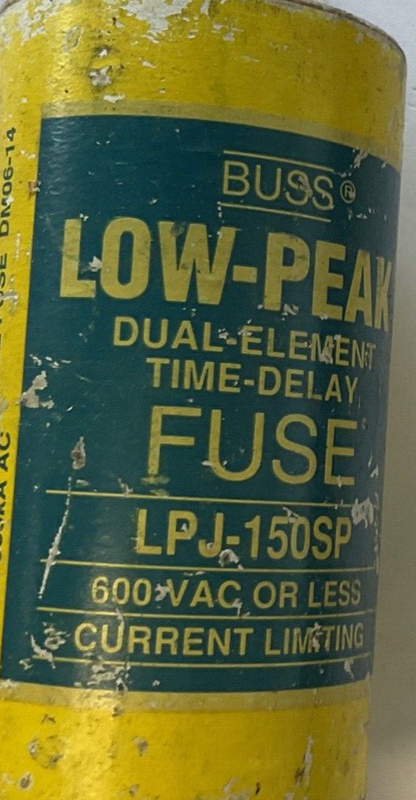 BUSS LPJ-150SP FUSE 600VAC TYPE D1