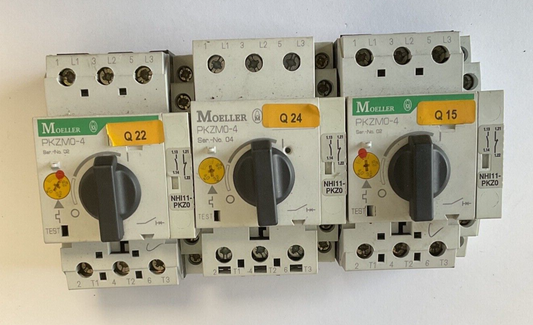 MOELLER PKZM0-4 MOTOR CIRCUIT BREAKER SER.2&4 4A ***LOTOF3***0