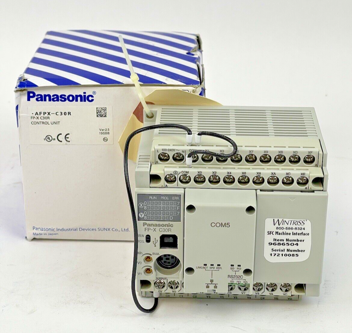 PANASONIC AFPX-C30R-CONTROL UNIT FP-X C30R / AFPX-COM5 -PROGAMMABLE CONTROL UNIT0
