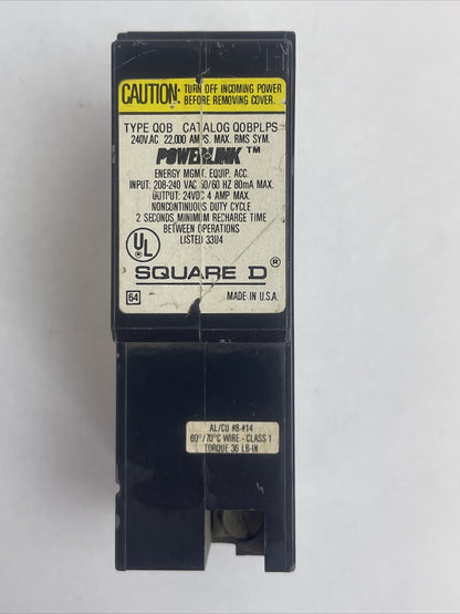 SQUARE D QOBPLPS POWER LINK POWER SUPPLY INPUT 208-240VAC OUTPUT 24VDC 4AMP0