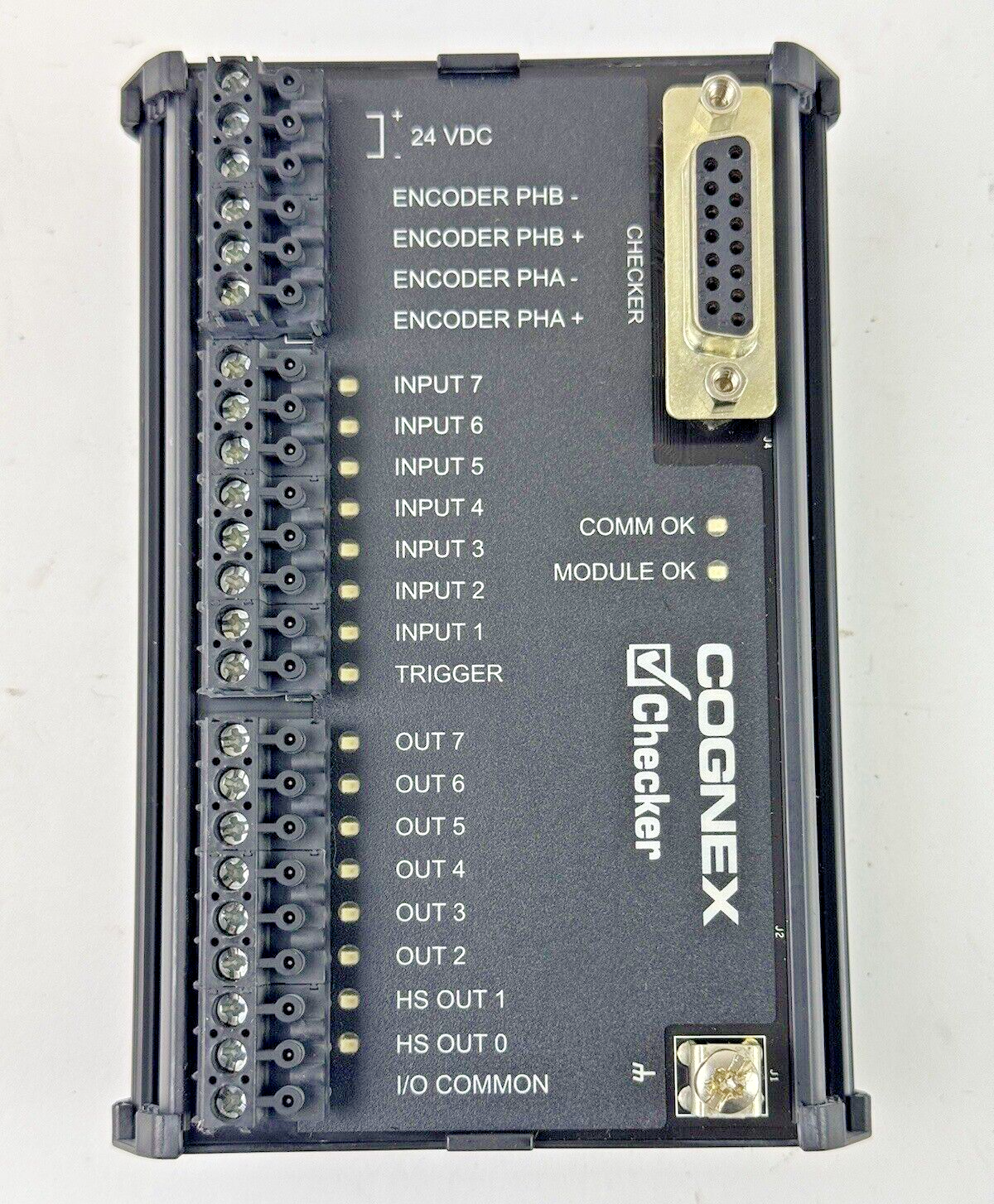 COGNEX - CKR-200-10B0X REV. C - CHECKER MODULE - 900-9012-1R - INPUT 22-26 V1