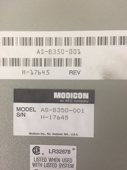 AEG MODICON AS-B350-001 OUTPUT MODULE 115VAC1