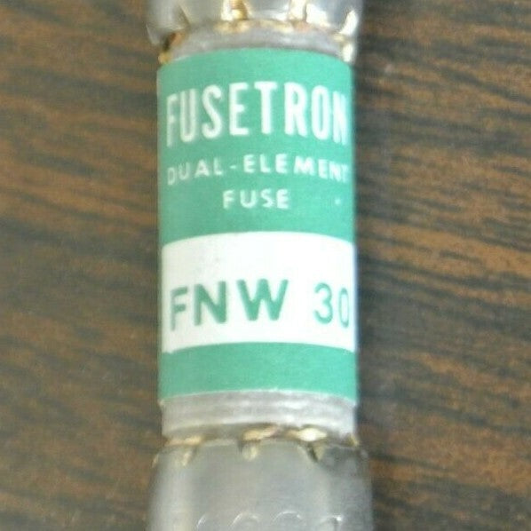 BOX of 10 / BUSS FNW30 FUSETRON FUSES / 30A / 250VAC1