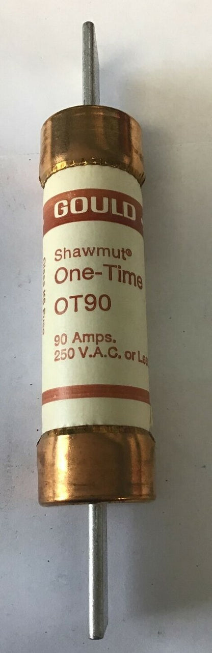 GOULD SHAWMUT OT90 ONE TIME FUSE 90A 250V  ***LOTOF5***2