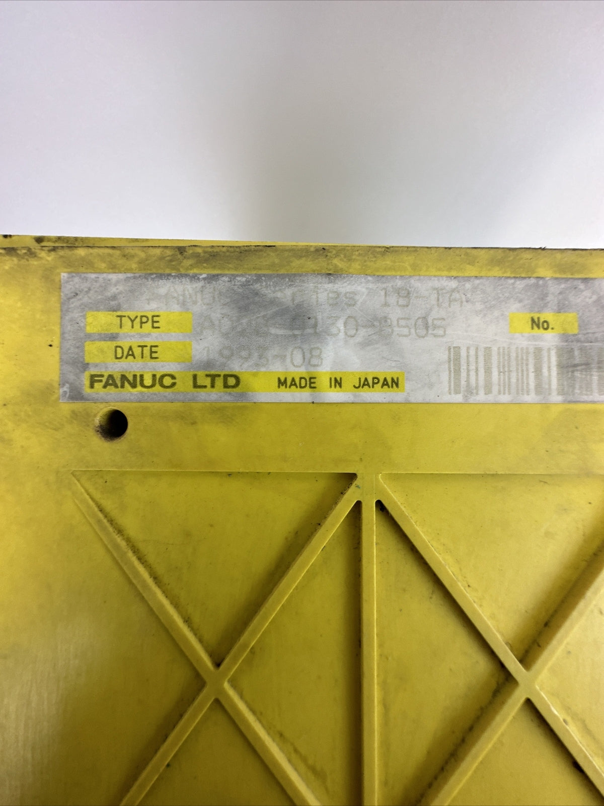 FANUC A02B-0130-B505 SERIES 18-TA 3 SLOT RACK3