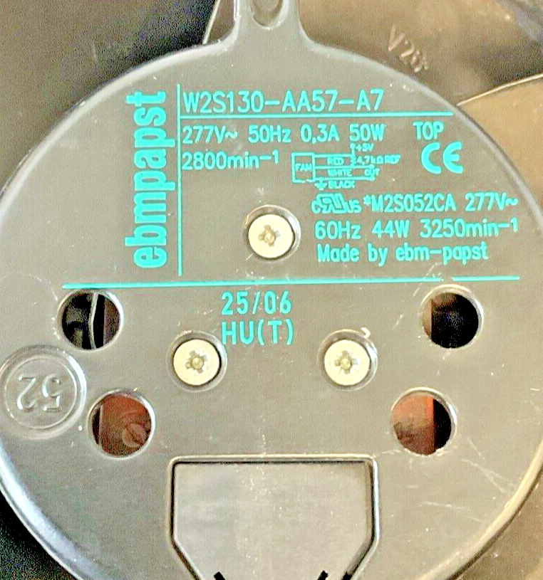 EBMPAPST W2S130-AA57-A7AXIAL FAN 277VAC 50HZ 50W 2800MIN-11