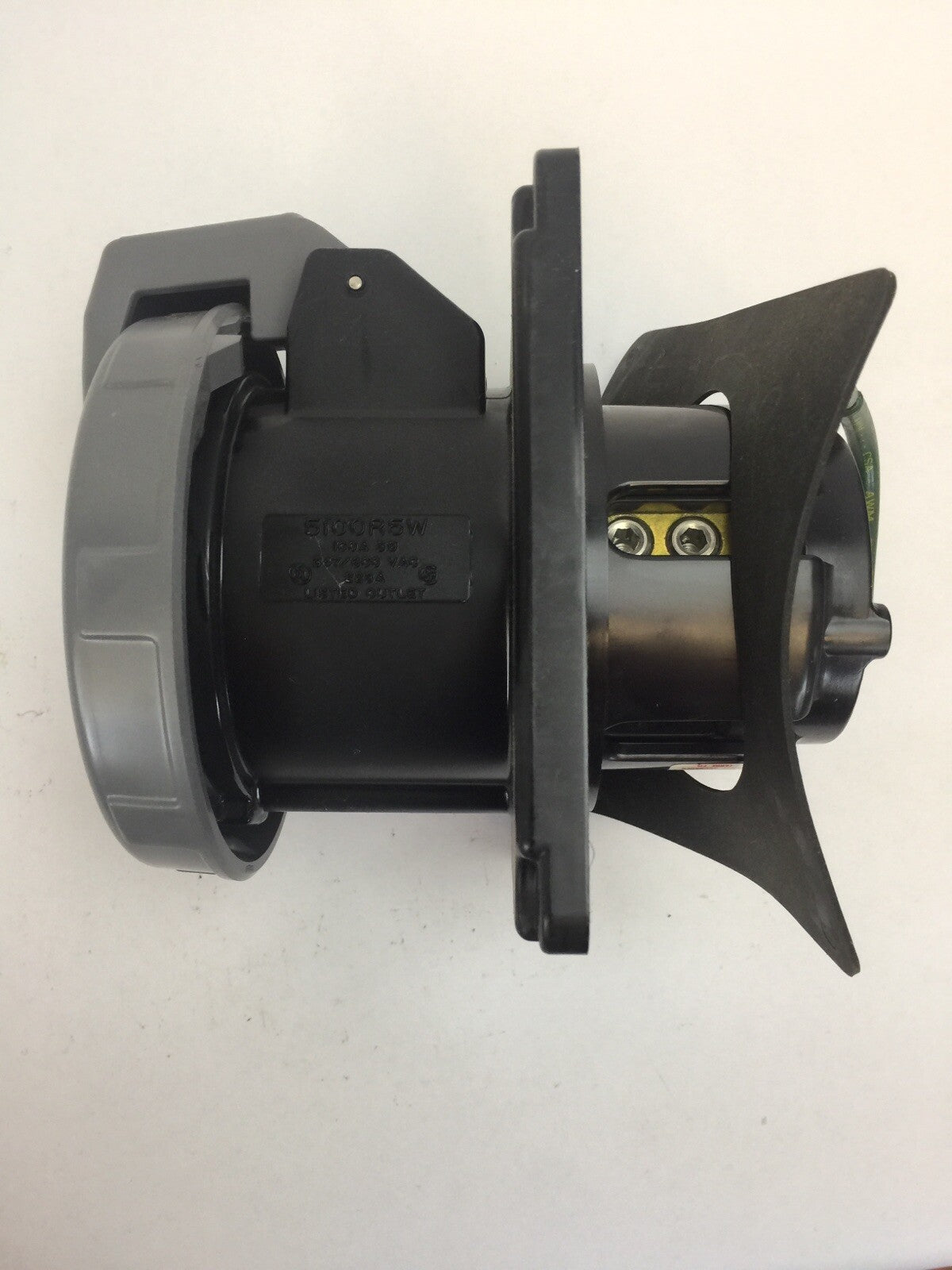 HUBBELL 5100R5W PIN & SLEEVE WATERTIGHT RECEPTACLE 100A 347/600VAC 4 POLE 5 WIRE2