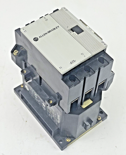 ALLEN-BRADLEY-100A75NZ*3 SER. B-24V COIL, 75A, 600VAC, 3 POLE & 195-GA10 SER. A0