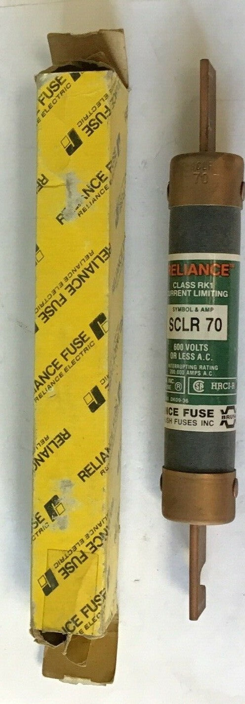 RELIANCE SCLR 70 FUSE CLASS RK1 600VAC 70AMP CURRENT LIMITING 1
