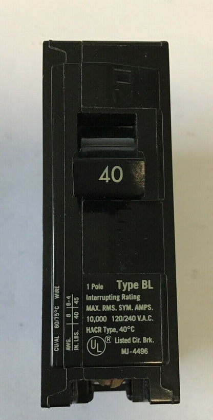 ITE TYPE BL B140 CIRCUIT BREAKER 40A 120/240VAC ***LOTOF3***1