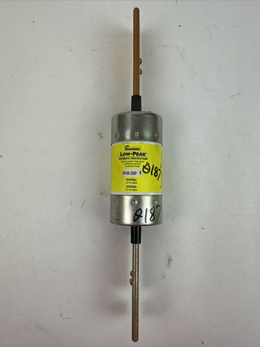 BUSSMANN LPS-RK-125SP 600VAC 300VDC 125A LOW-PEAK FUSE (LOT OF 2)0