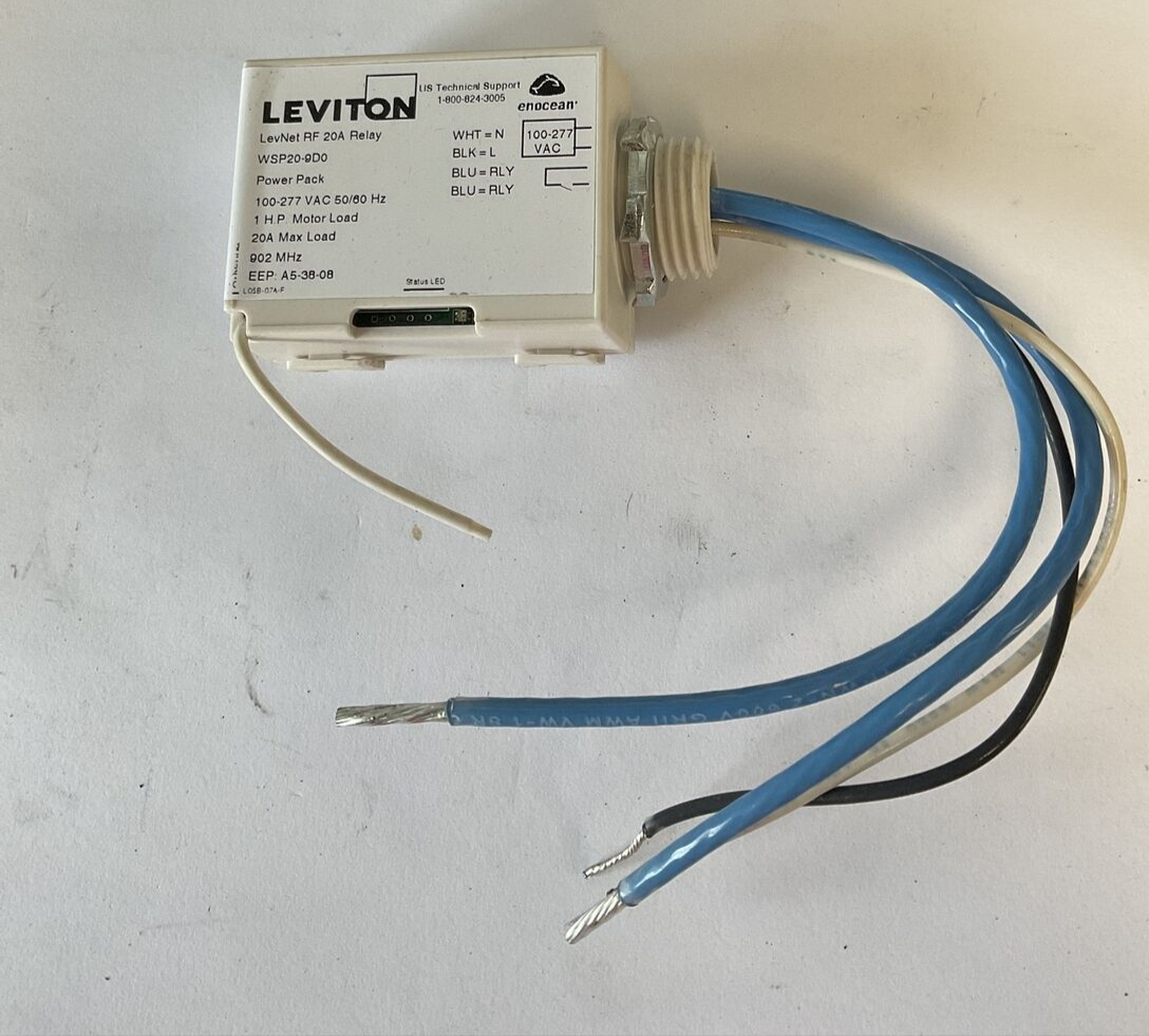 LEVITON WSP20-9D0 20A RELAY POWERPACK 100-277VAC 50/60 1HP1