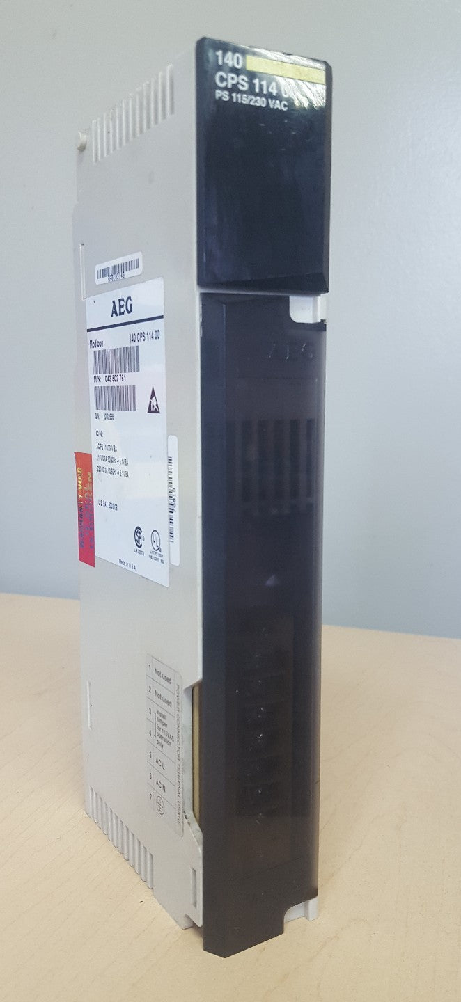 MODICON POWER SUPPLY MODULE 140CPS11400 8AMP 115/230VAC0