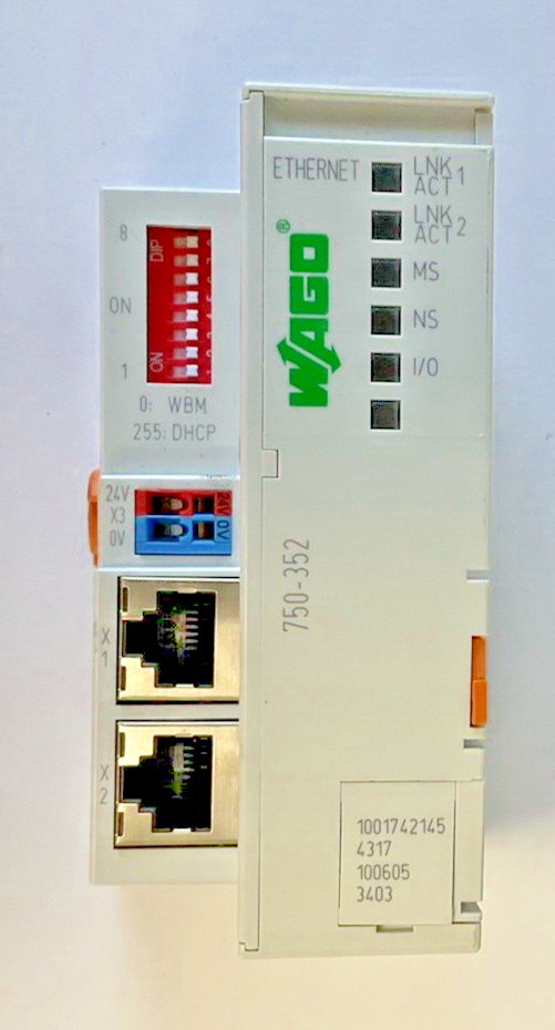 WAGO 750-352 ETHERNET COUPLER 24VDC 2PORT 100MBIL0