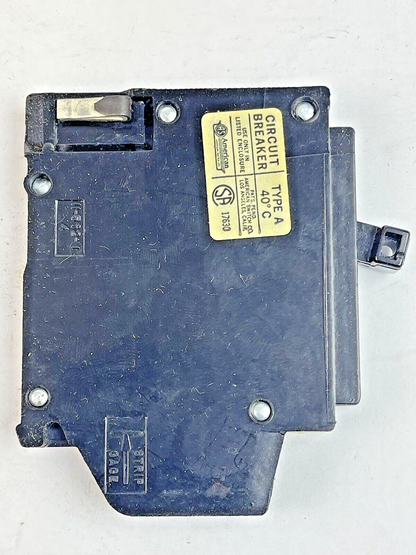 AMERICAN SWITCH *BOX OF 18* - A-115 -15A, 1 POLE TYPE A CIRCUIT BREAKER, 240VAC3