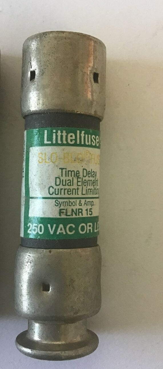 LITTELFUSE SLO-BLO FLNR 15 FUSE 250VAC 15A CLASS RK-5 TIME DELAY****LOTOF4****1