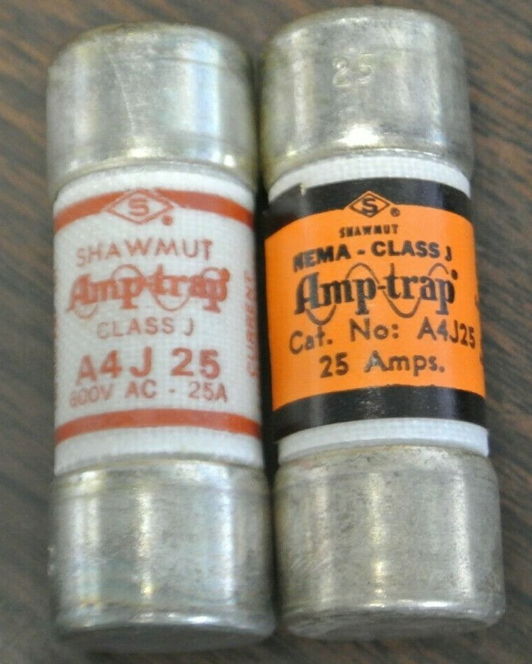 SHAWMUT A4J25 AMP-TRAP® FUSE / 25A / 600V / NEW SURPLUS / EACH1