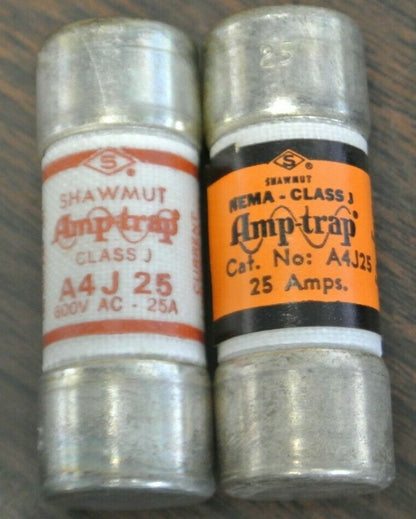 SHAWMUT A4J25 AMP-TRAP® FUSE / 25A / 600V / NEW SURPLUS / EACH1