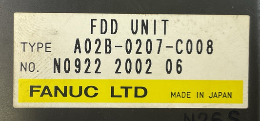 FANUC A02B-0207-C008 FDD UNIT FLOPPY DISK0