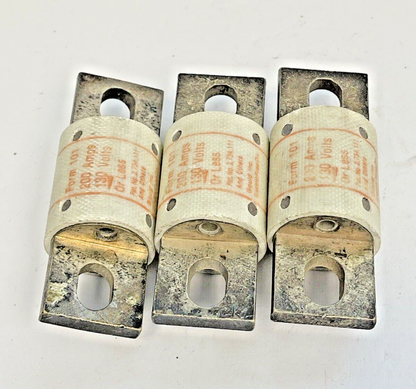 SHAWMUT - *LOT OF 3* - A13X200 TYPE 4 - AMPTRAP 130 VAC, 350 A2