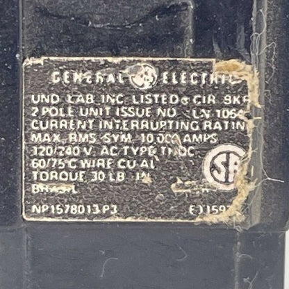 GE THQC22020 CIRCUIT BREAKER 20AMP 2POLE 120/240VAC1