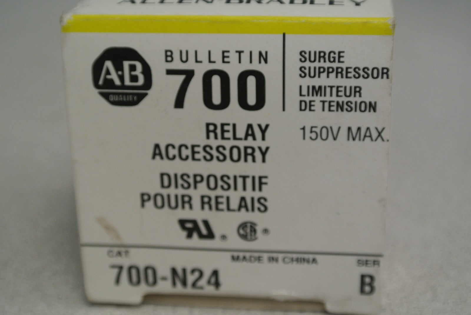 ALLEN-BRADLEY 700-N24 / SURGE SUPPRESSOR / 150V MAX / NEW SURPLUS1