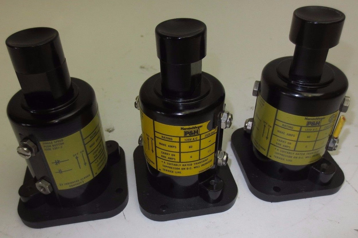 P&H HARNISHFEGER 100E 2397-2 SINGLE SPEED PUSH BUTTON - 100E2397-25