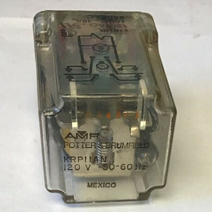 POTTER & BRUMFIELD KRP11AN RELAY 120V 50-60HZ ***LOTOF2***7