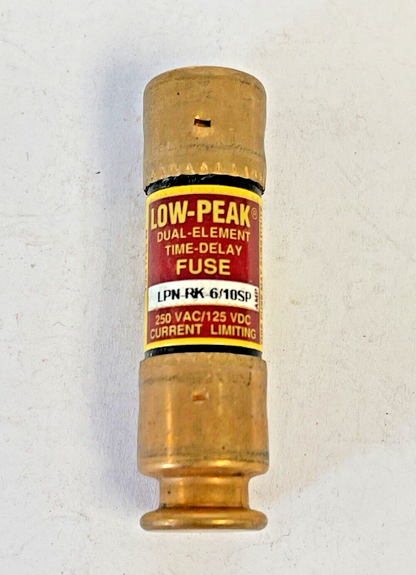 BUSSMANN - *BOX OF 6* - LPN-RK-6/10SP - 250 VAC, TIME-DELAY, DUAL-ELEMENT2