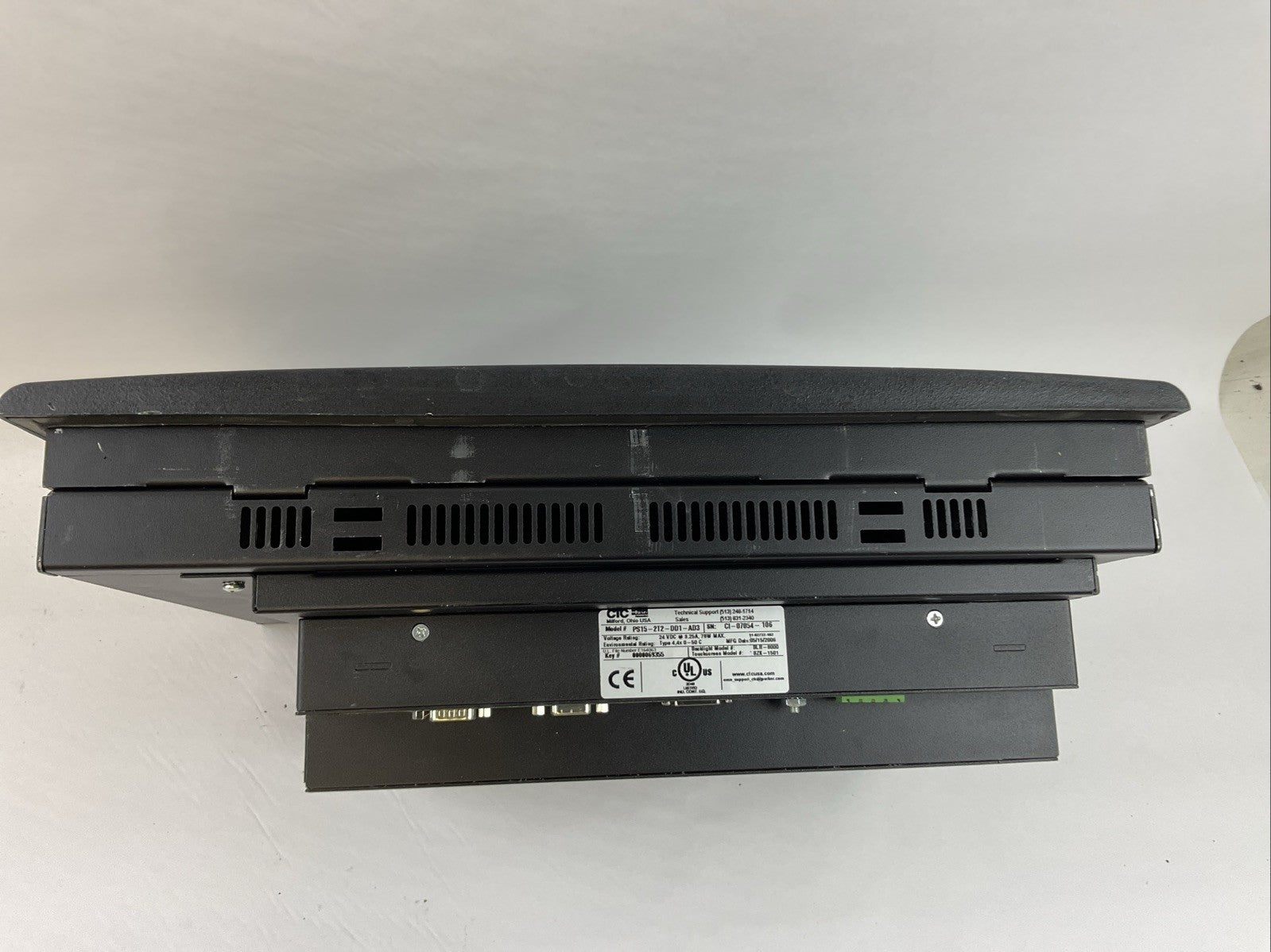 PARKER PS15-2T2-DD1-AD3 OPERATOR INTERFACE 24VDC 3.25A 78W (BLR-8000 BZK-1501)3